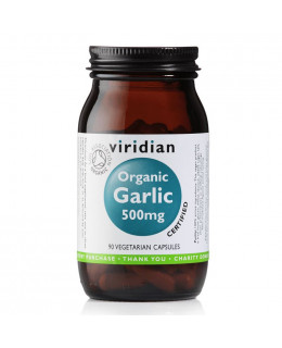 Viridian Garlic (Česnek) Organic, 500 mg, 90 kapslí