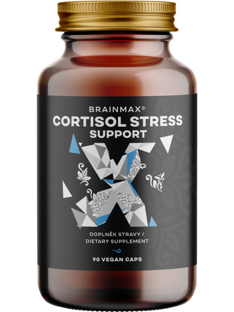 BrainMax Cortisol Stress Support, 90 rostlinných kapslí