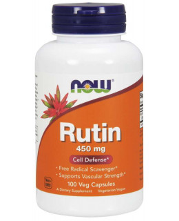 NOW Rutin, 450 mg, 100 rostlinných kapslí