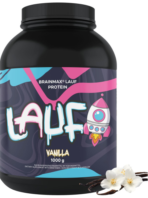 BrainMax LAUF Protein, nativní syrovátkový protein, vanilka