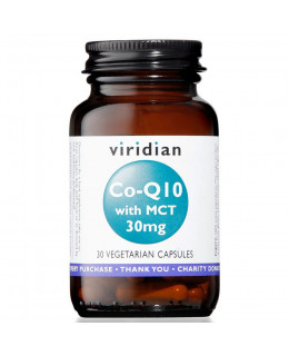 Viridian Co-enzym Q10 (Koenzym Q10) with MCT, 30 mg, 30 kapslí