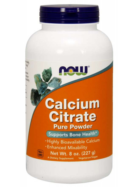 NOW Calcium Citrate Pure Powder, (Vápník čistý prášek), 227g