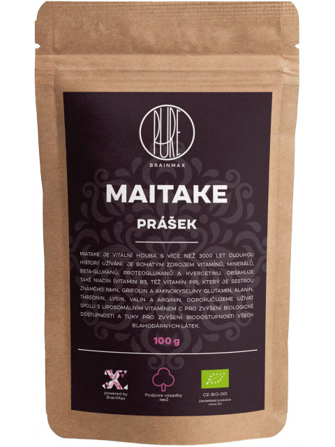 BrainMax Pure Maitake prášek, 100g