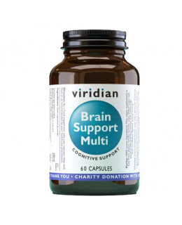 Viridian Brain Support Multi (Multivitamín pro duševní zdraví a kognitivní funkce), 60 kapslí