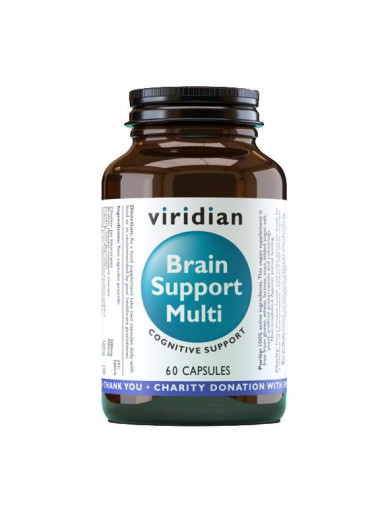 Viridian Brain Support Multi (Multivitamín pro duševní zdraví a kognitivní funkce), 60 kapslí