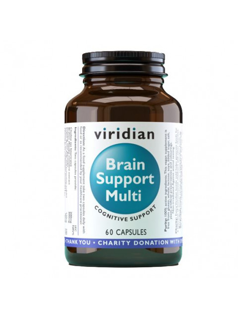 Viridian Brain Support Multi (Multivitamín pro duševní zdraví a kognitivní funkce), 60 kapslí