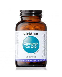 Viridian Curcumin Co-Q10 (Kurkumin a Koenzym Q10), 60 kapslí