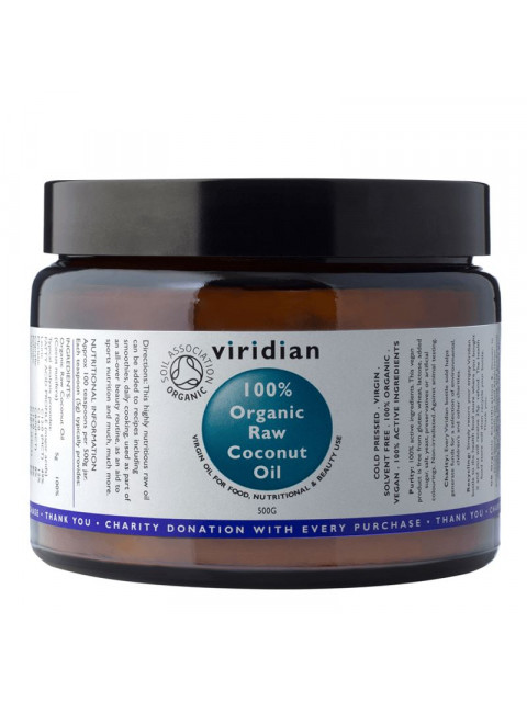 Viridian Coconut Oil (Kokosový olej) Organic, 500 g