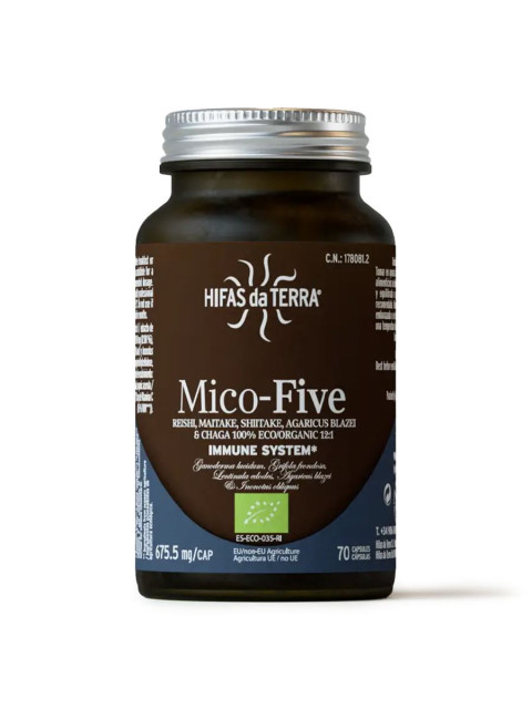 Hifas da Terra Mico-Five, podpora imunity, BIO, 70 kapslí