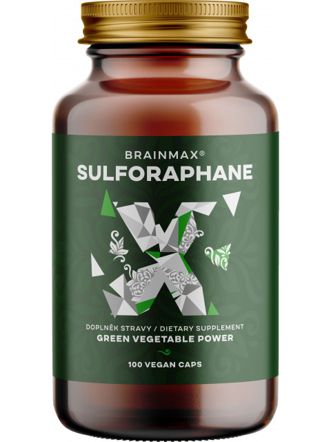 BrainMax Sulforaphane 35 mg, Sulforafan, 100 rostlinných kapslí