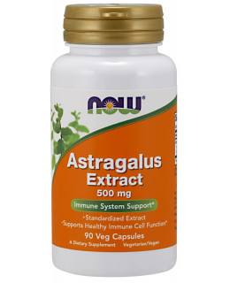 NOW Astragalus Extrakt (Kozinec), 500 mg, 90 veg. kapslí