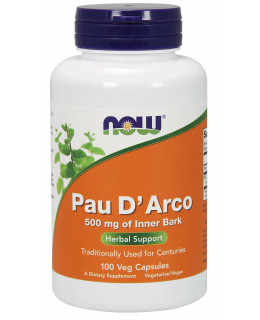 NOW Pau D’Arco (Lapacho), 500 mg, 100 rostlinných kapslí