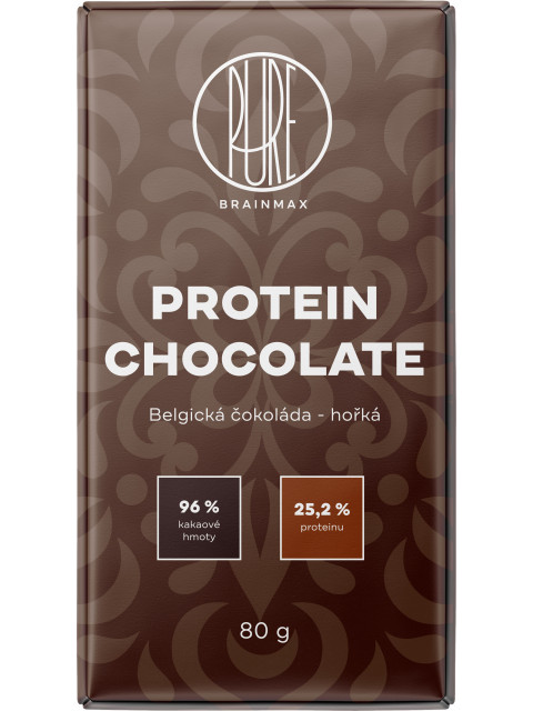 BrainMax Pure Protein chocolate hořká, 80 g