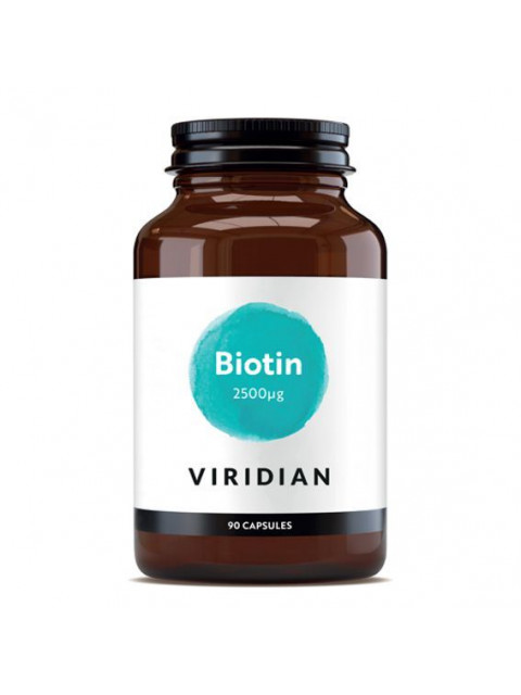 Viridian Biotin, 2500 ug, 90 kapslí