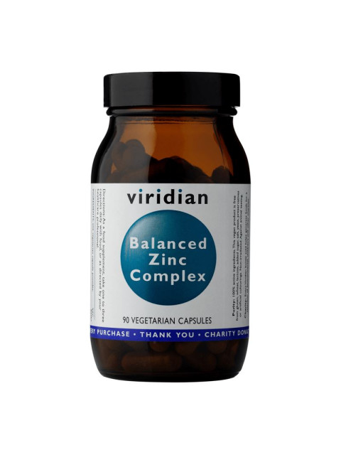 Viridian Balanced Zinc Complex (Chelatovaná forma zinku), 90 kapslí - EXPIRACE 1/2025