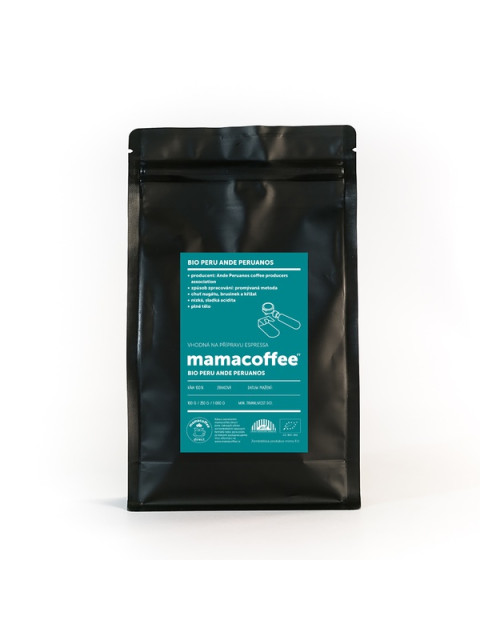 mamacoffee Bio Peru Ande Peruanos zrnková 250 g