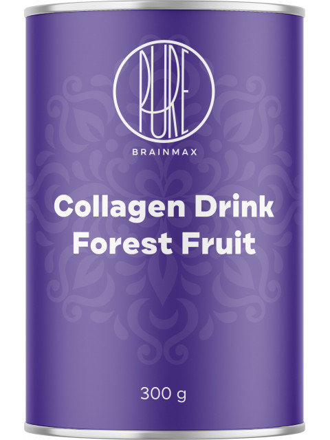 BrainMax Pure Collagen Drink, kolagen nápoj, lesní ovoce 300 g