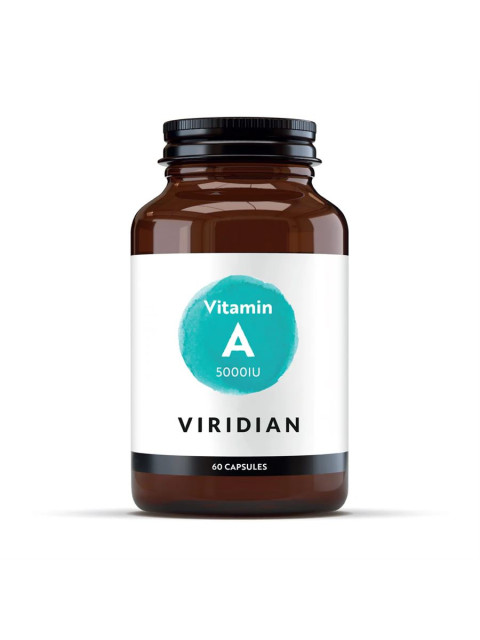 Viridian Nutrition Vitamin A 5000IU 60 kapslí