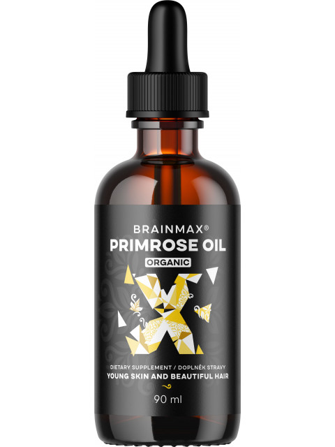 BrainMax Primrose oil BIO, pupálkový olej, 90 ml