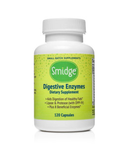 Smidge Digestive Enzymes, trávicí enzymy, 120 rostlinných kapslí