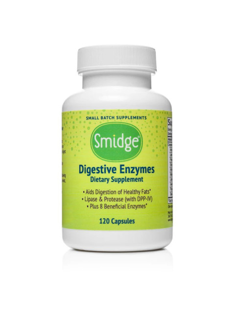 Smidge Digestive Enzymes, trávicí enzymy, 120 rostlinných kapslí