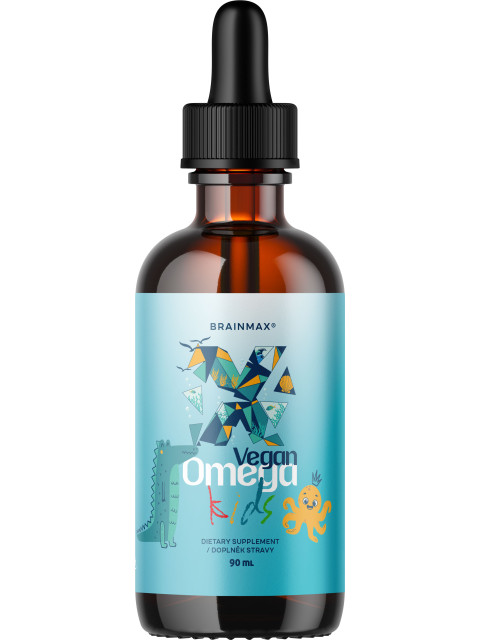 BrainMax Vegan Omega Kids, omega-3 pro děti, 90 ml