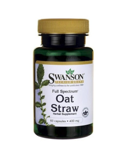 Swanson Avena Sativa Extract (Ovesná sláma), 400 mg, 60 kapslí