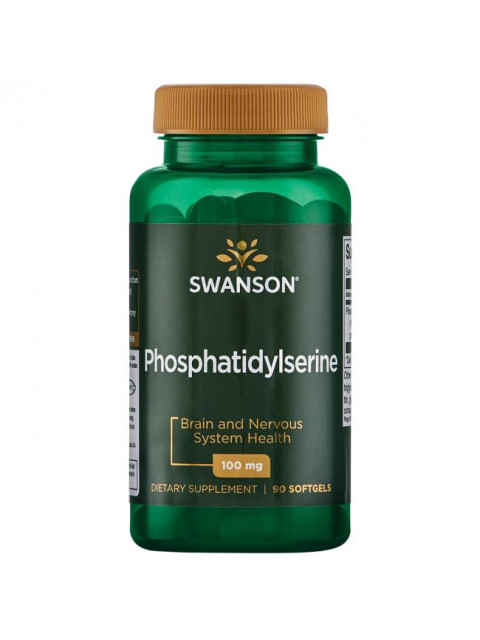 Swanson Phosphatidylserine (fosfatidylserin) 100 mg, 90 softgels