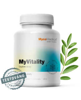 MycoMedica - MyVitality, podpora vitality, 90 rostlinných kapslí