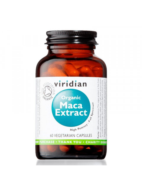 Viridian Maca Extract Organic, 60 kapslí