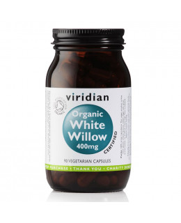 Viridian White Willow Bark Organic, 400 mg, 90 kapslí