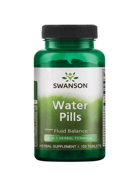 Swanson Water pills (optimalizace vody v těle), 120 tablet