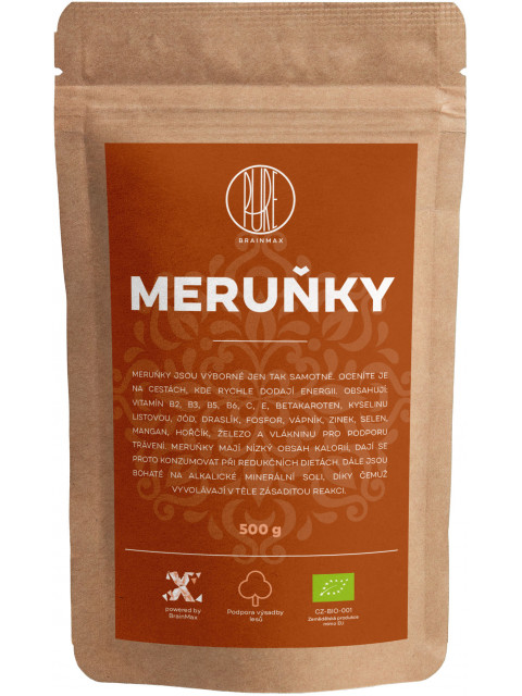 BrainMax Pure Meruňky BIO, 500 g