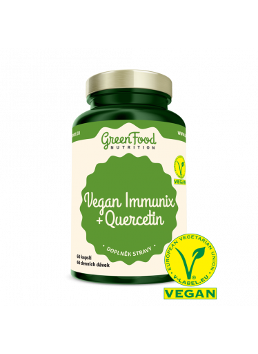 GreenFood Vegan Immunix + Quercetin 60 kapslí