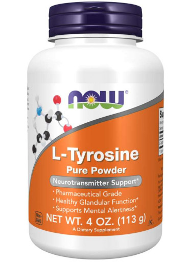 NOW L-Tyrosine, prášek, 113g