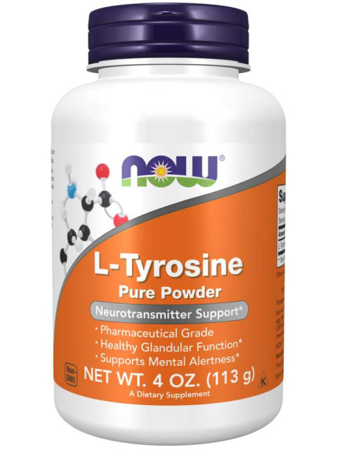 NOW L-Tyrosine, prášek, 113g