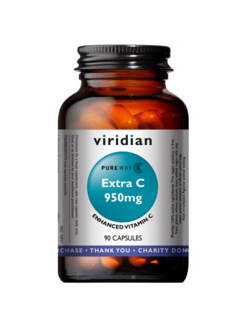 Viridian Extra C 950mg (Vitamín C), 90 kapslí