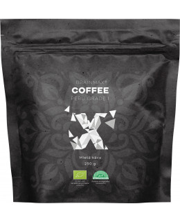 BrainMax Coffee Káva Peru Grade 1, mletá, BIO, 250 g