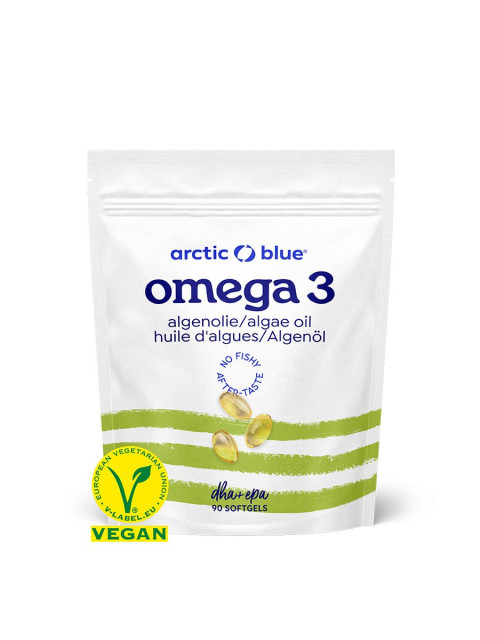 Arctic Blue Vegan Omega 3 Algae, 420 mg DHA, 140 mg EPA, 90 kapslí