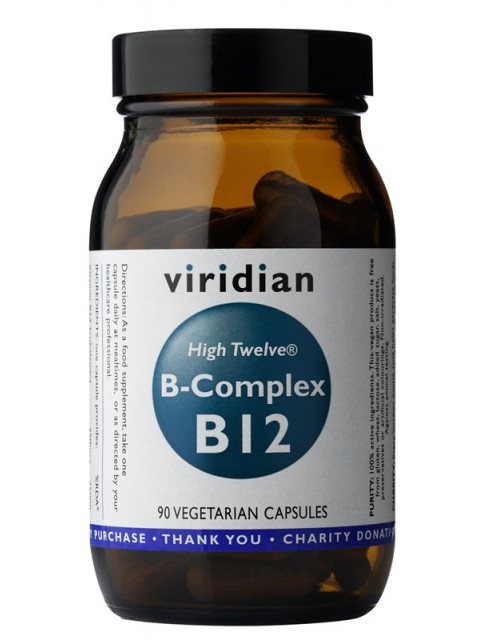 Viridian B-Complex B12 High Twelwe®, 90 kapslí