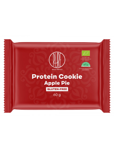 BrainMax Pure Protein Cookie, Apple Pie, Jablečný koláč, BIO, 60 g