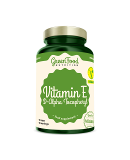 GreenFood Vitamín Vitamin E-D-Alpha Tocopheryl 90 kapslí