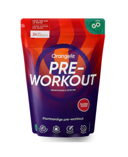 Orangefit Plant Pre-Workout, jahoda, 240 g