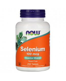 NOW Selenium, 100 mg, 250 tablet