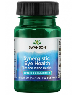 Swanson Synergistic Eye Health - Lutein & Zeaxanthin (zdraví očí), 60 sofgelových kapslí - EXPIRACE 10/2024