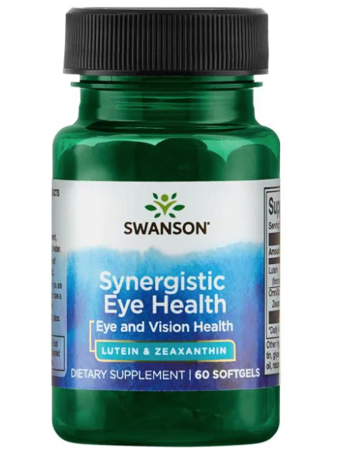 Swanson Synergistic Eye Health - Lutein & Zeaxanthin (zdraví očí), 60 sofgelových kapslí - EXPIRACE 10/2024