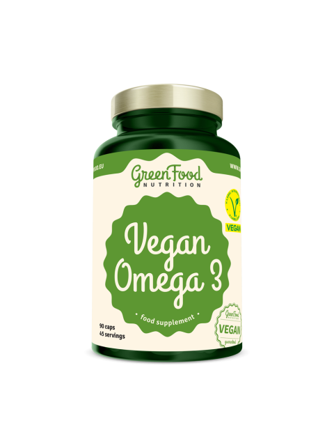 GreenFood Vegan Omega 3, 90 kapslí