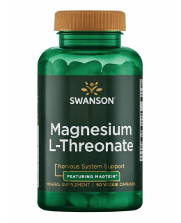 Swanson Ultra Magnesium L-threonate (Magnesium L-treonát), Magtein 90 rostlinných kapslí