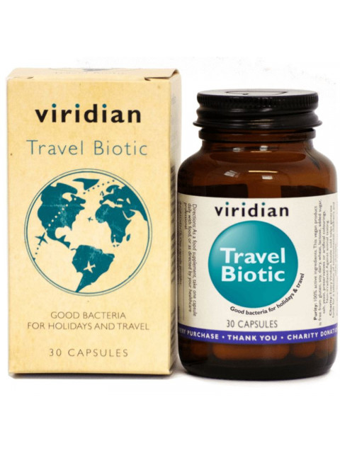 Viridian Travel Biotic (Cestovní probiotika), 30 kapslí