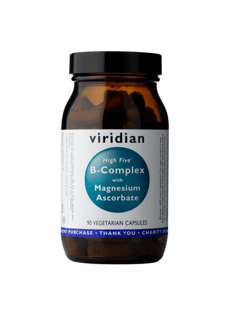 Viridian High Five B Complex with Magnesium Ascorbate, 90 kapslí